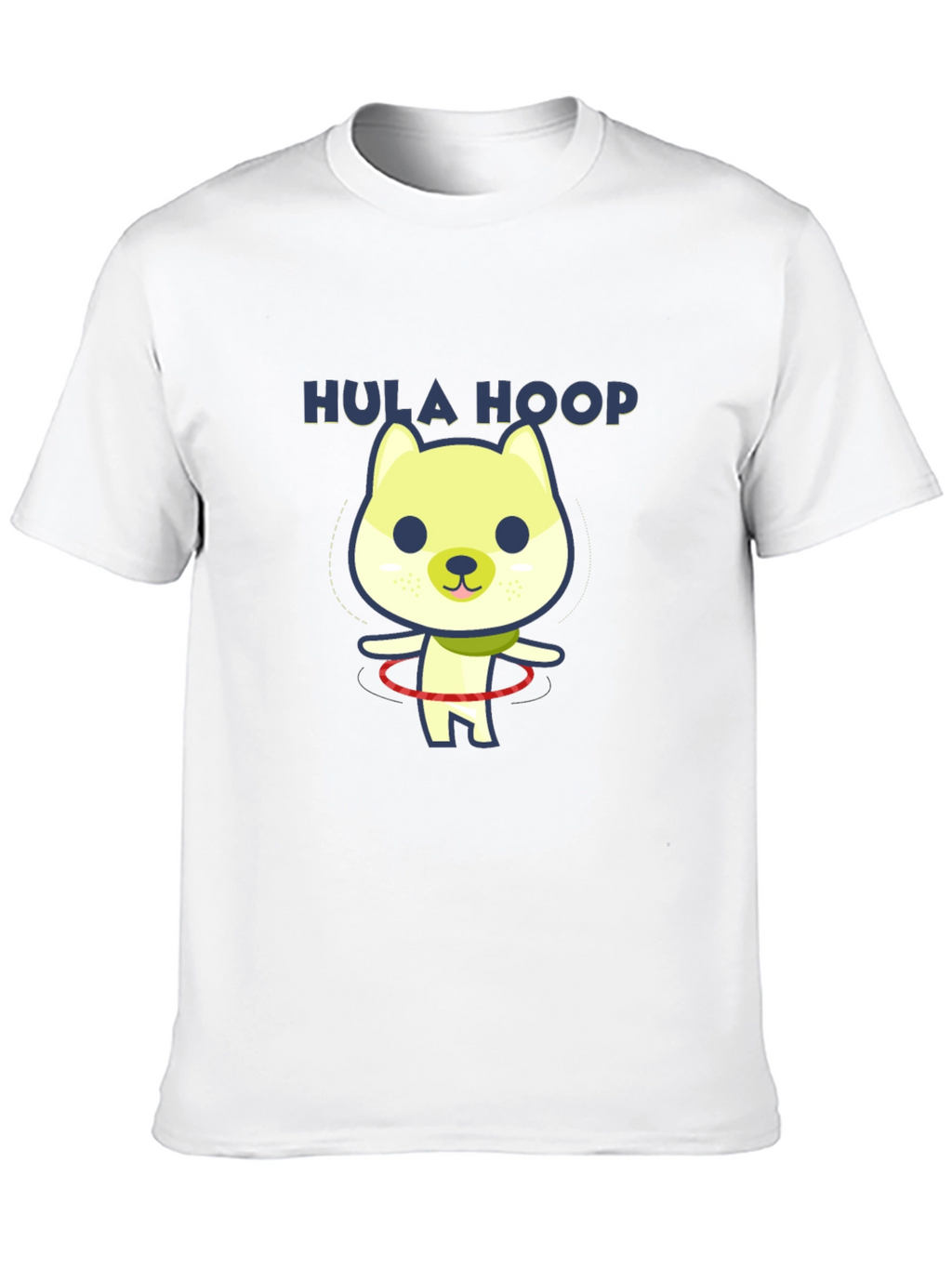 Hula Hoop Dog Graphic T-Shirt