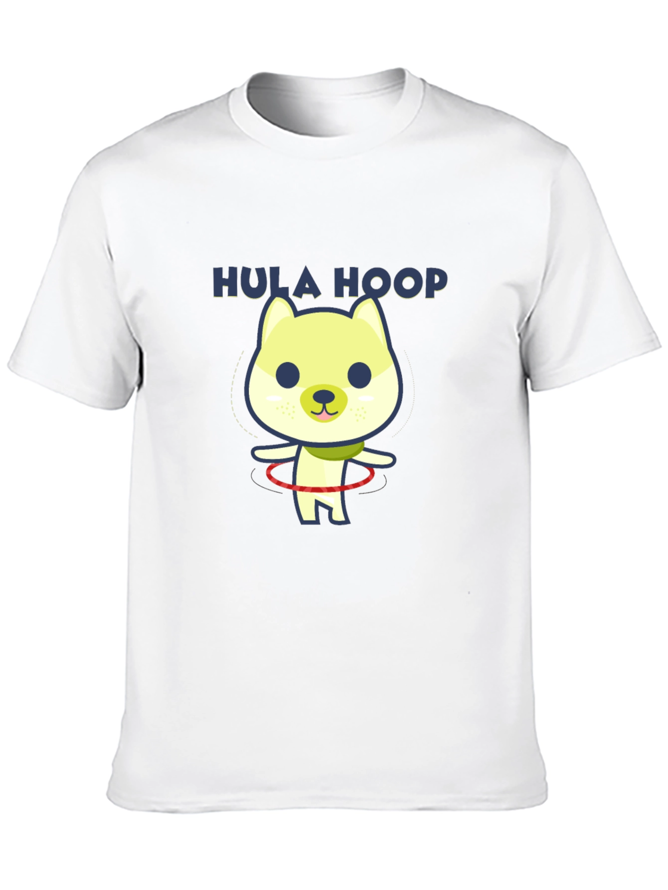 Hula Hoop Dog Graphic T-Shirt