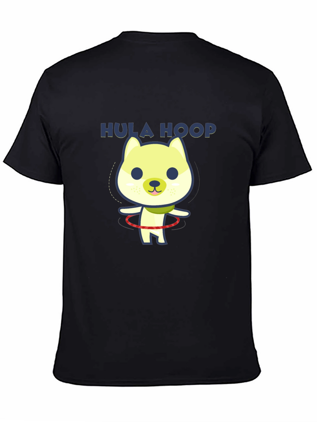 Hula Hoop Dog Graphic T-Shirt