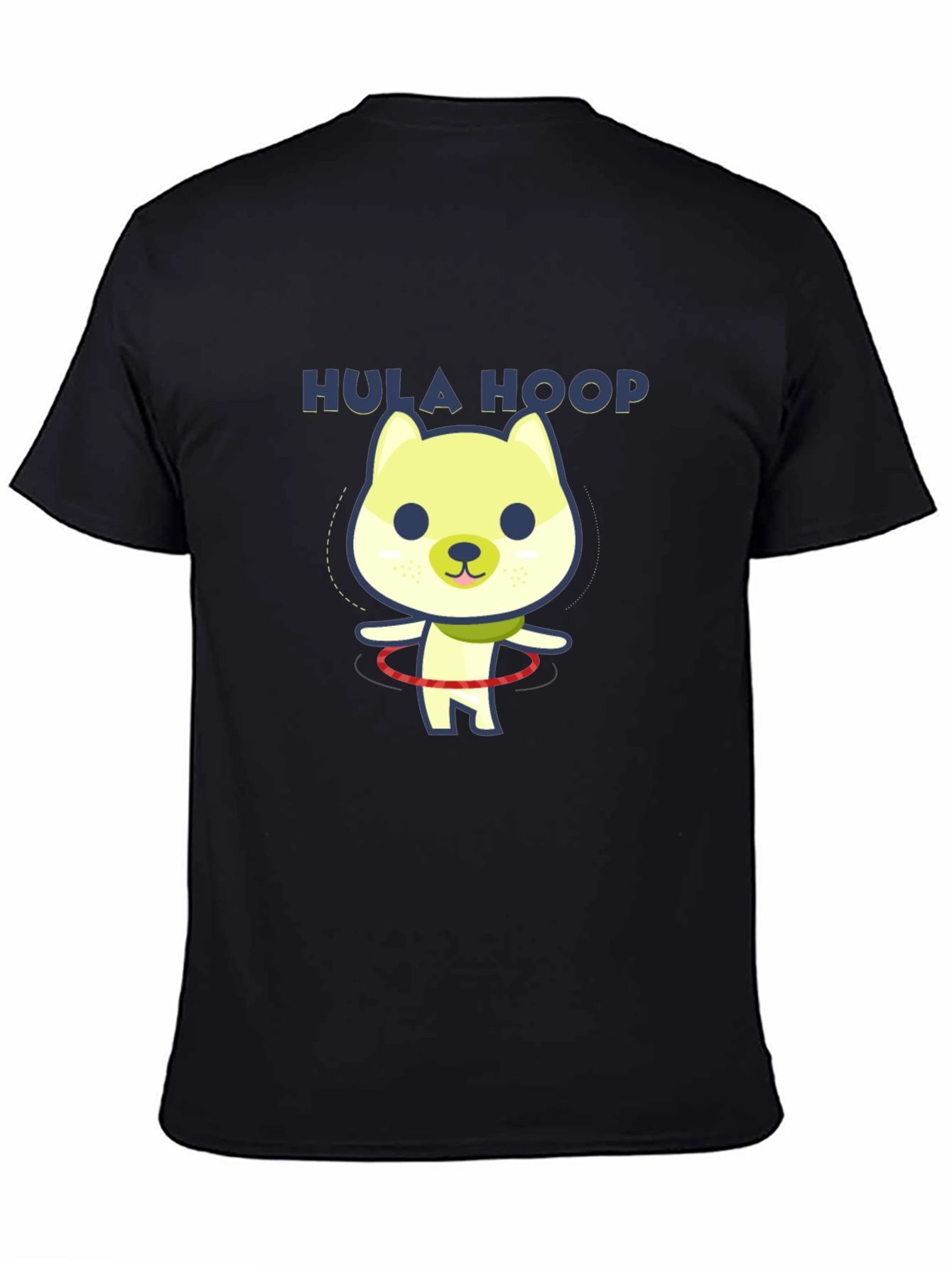Hula Hoop Dog Graphic T-Shirt