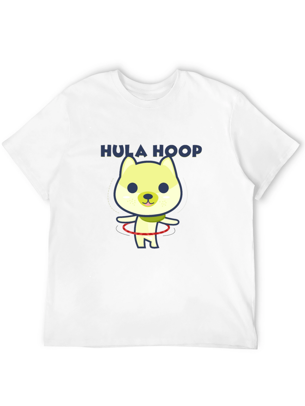 Hula Hoop Dog Graphic T-Shirt