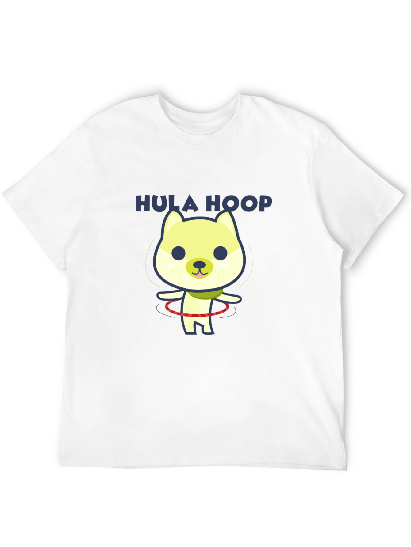 Hula Hoop Dog Graphic T-Shirt