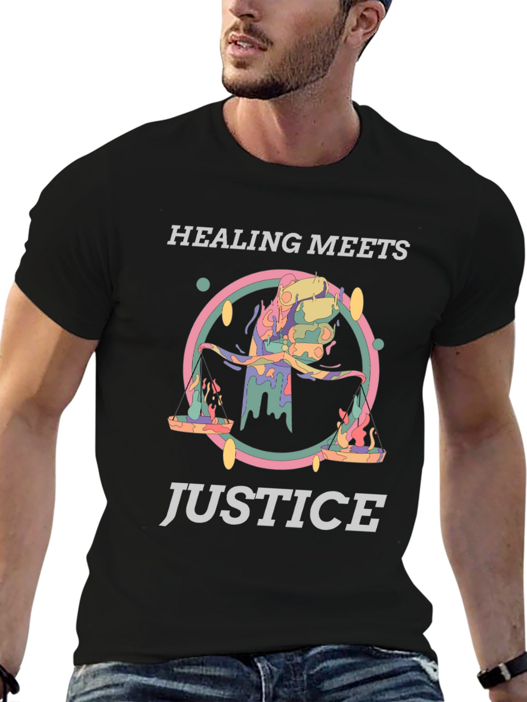 Healing Meets Justice Graphic Tee - Unisex