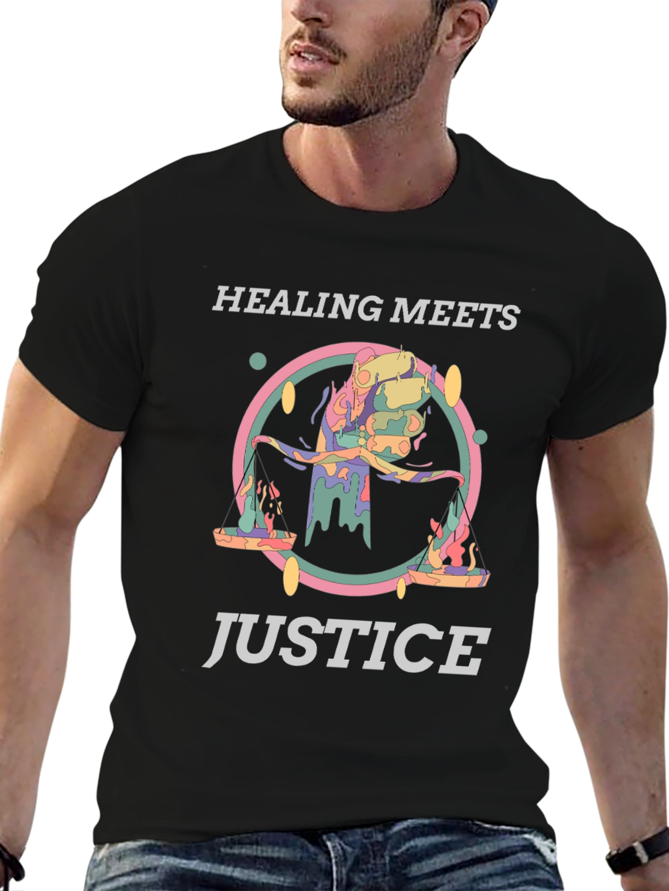 Healing Meets Justice Graphic Tee - Unisex