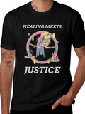 Healing Meets Justice Graphic Tee - Unisex