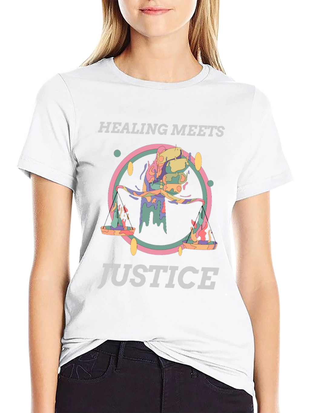Healing Meets Justice Graphic Tee - Unisex