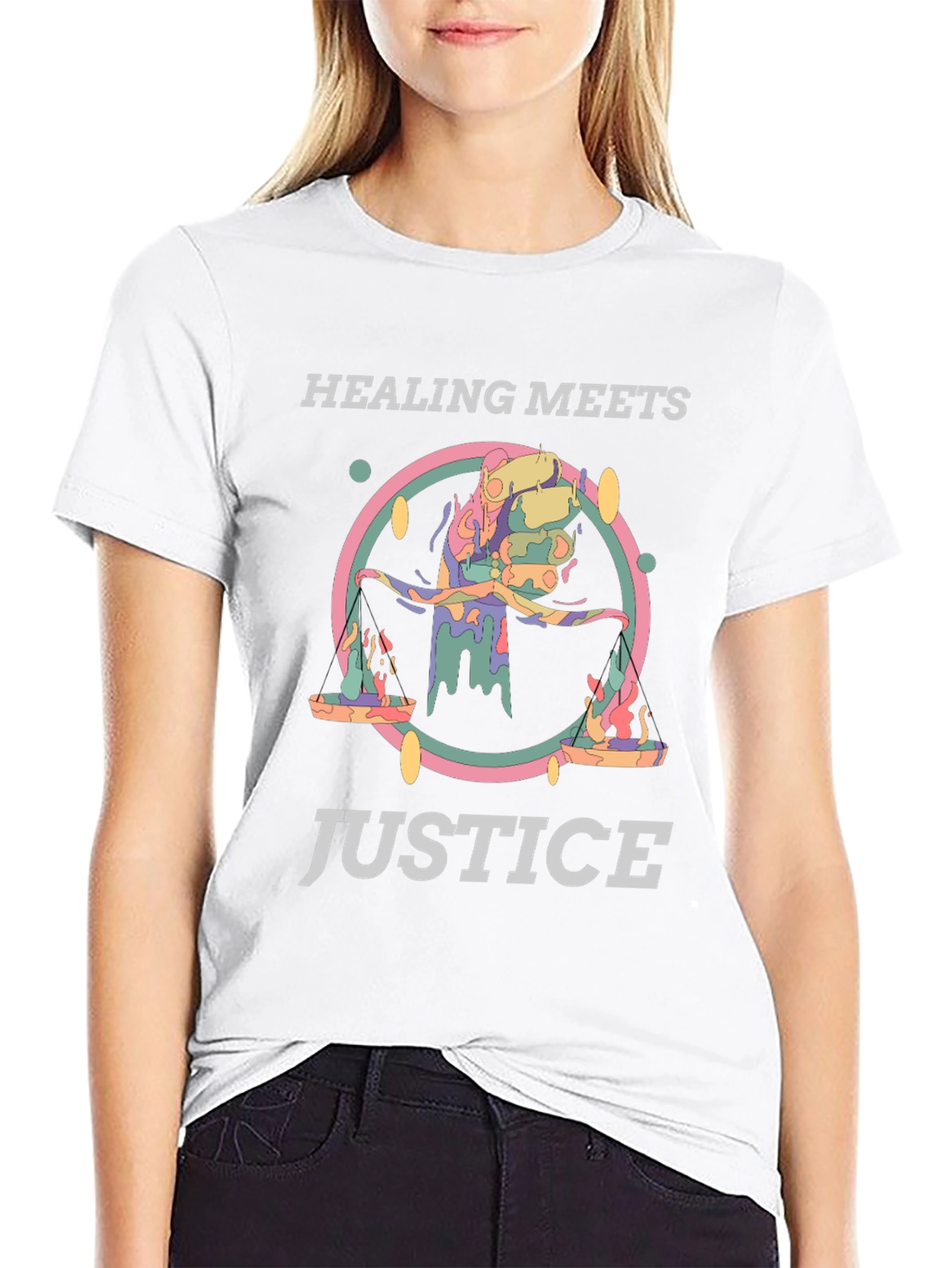 Healing Meets Justice Graphic Tee - Unisex