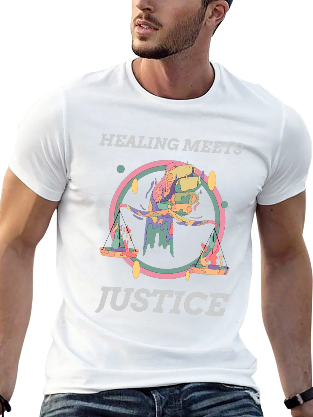 Healing Meets Justice Graphic Tee - Unisex