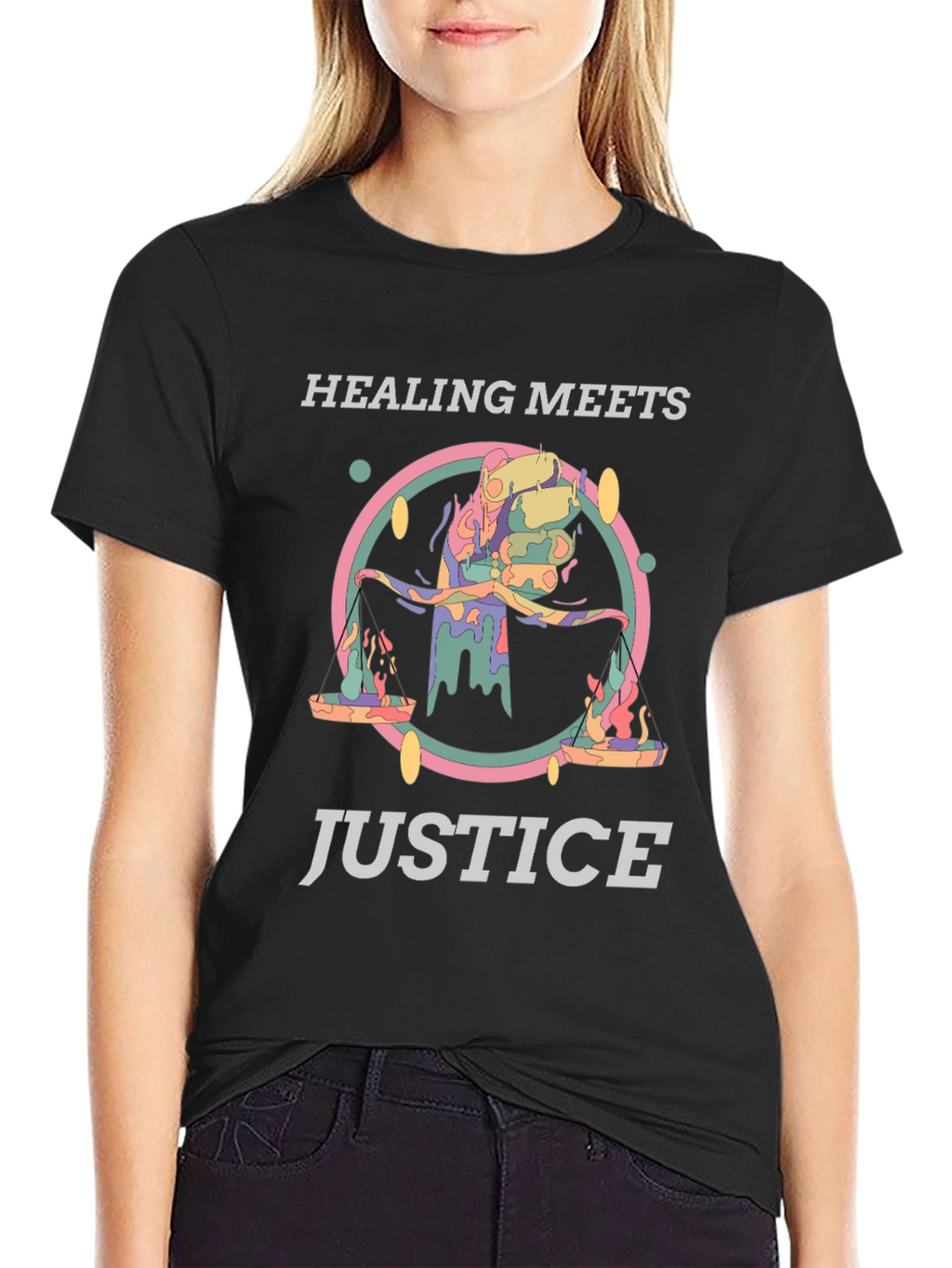 Healing Meets Justice Graphic Tee - Unisex