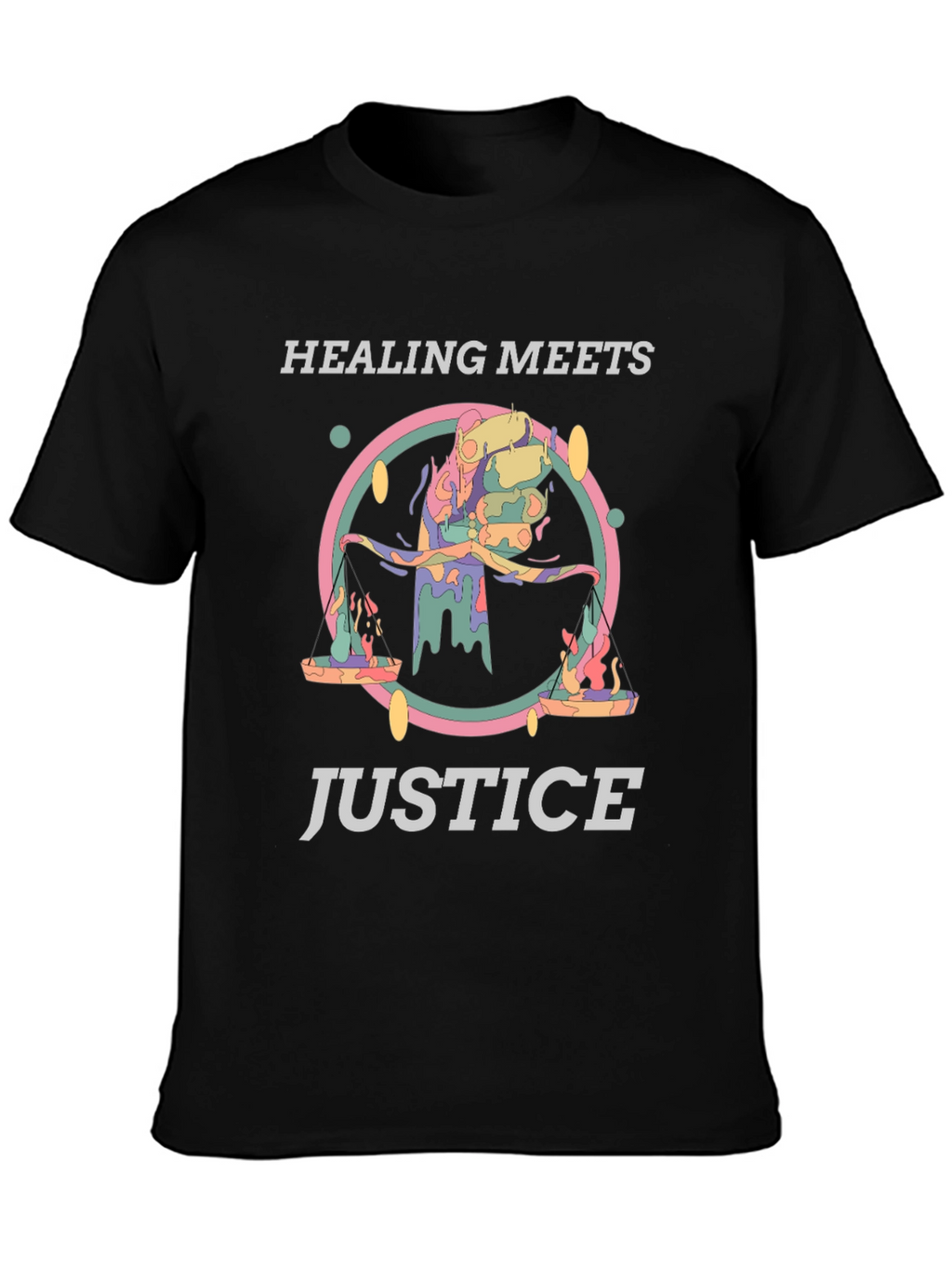 Healing Meets Justice Graphic Tee - Unisex