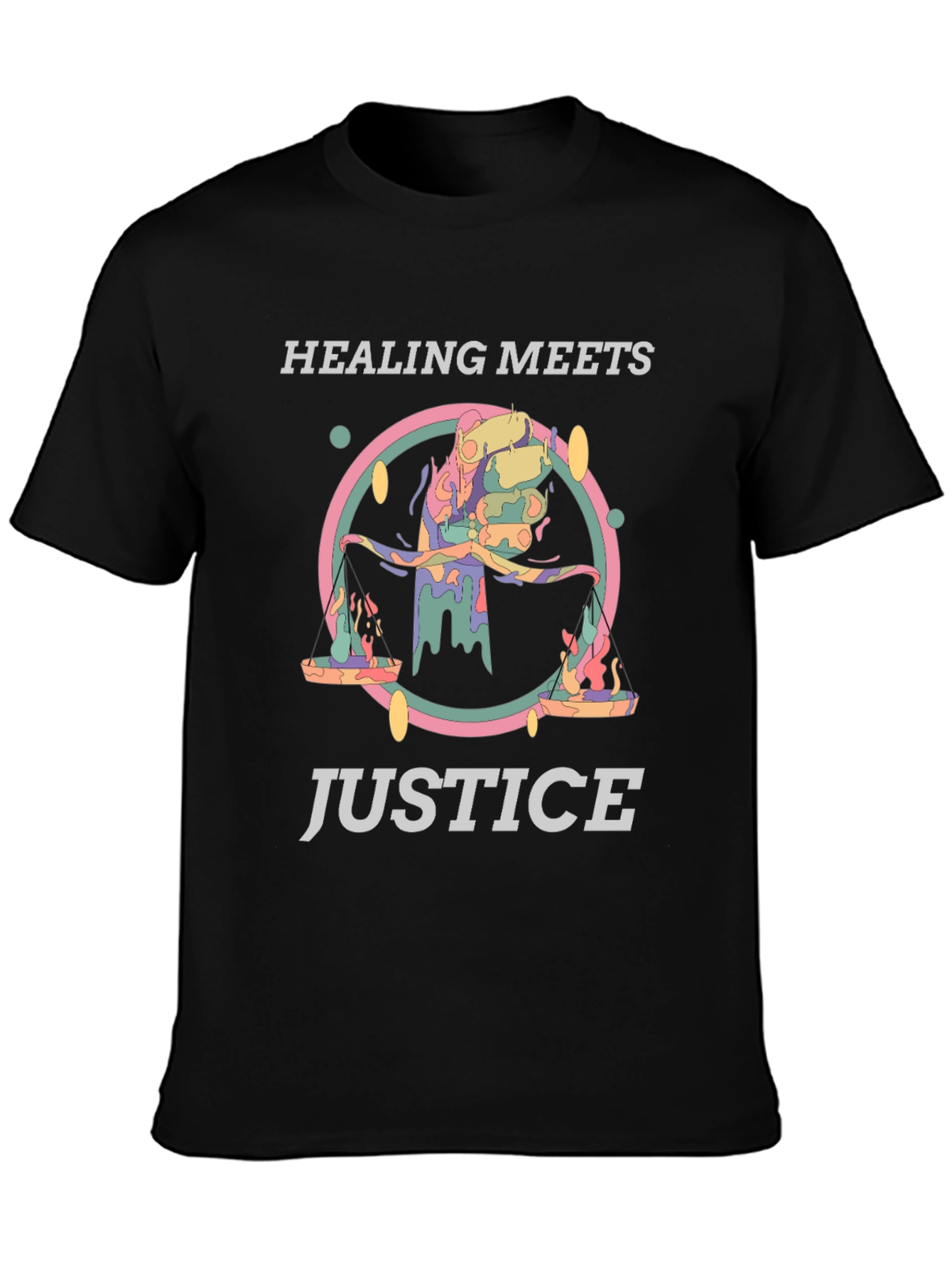 Healing Meets Justice Graphic Tee - Unisex