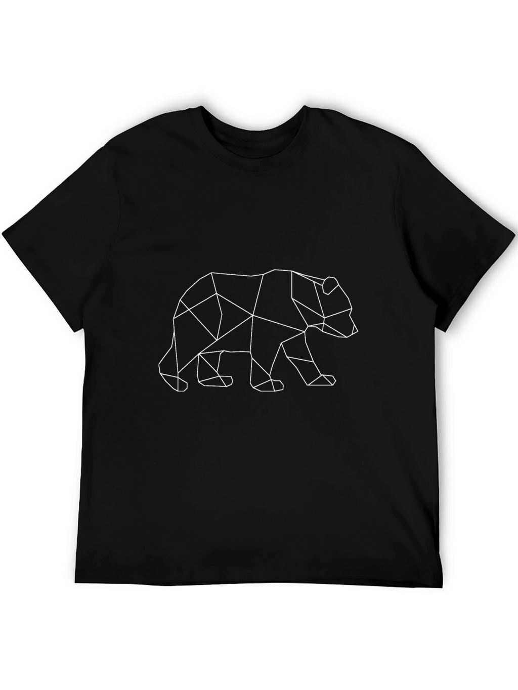 Geometric Bear Graphic T-Shirt - Modern Animal Design