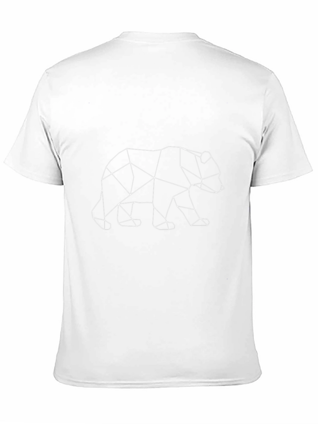 Geometric Bear Graphic T-Shirt - Modern Animal Design