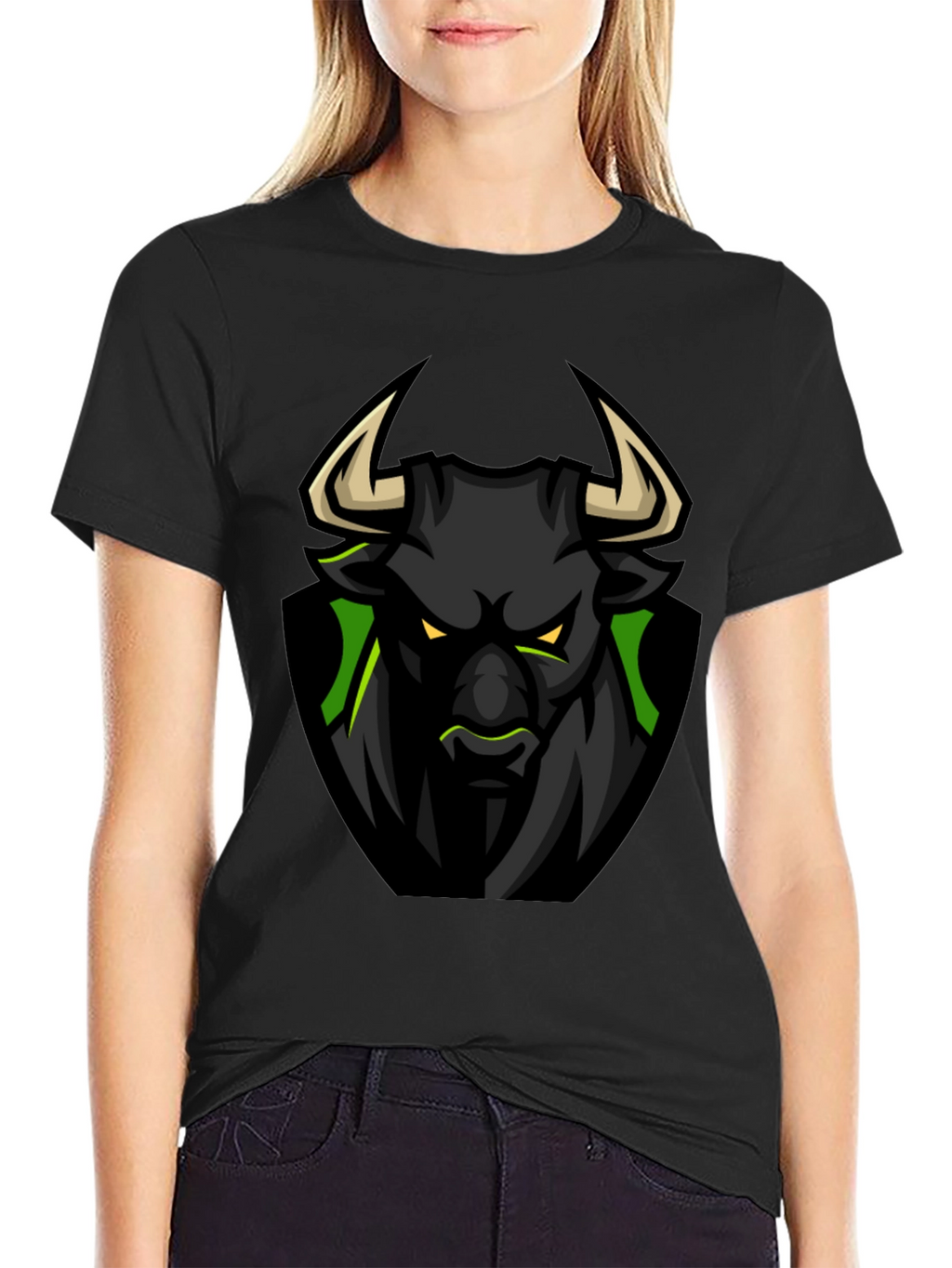 Black Bull Graphic Tee - Fierce Design