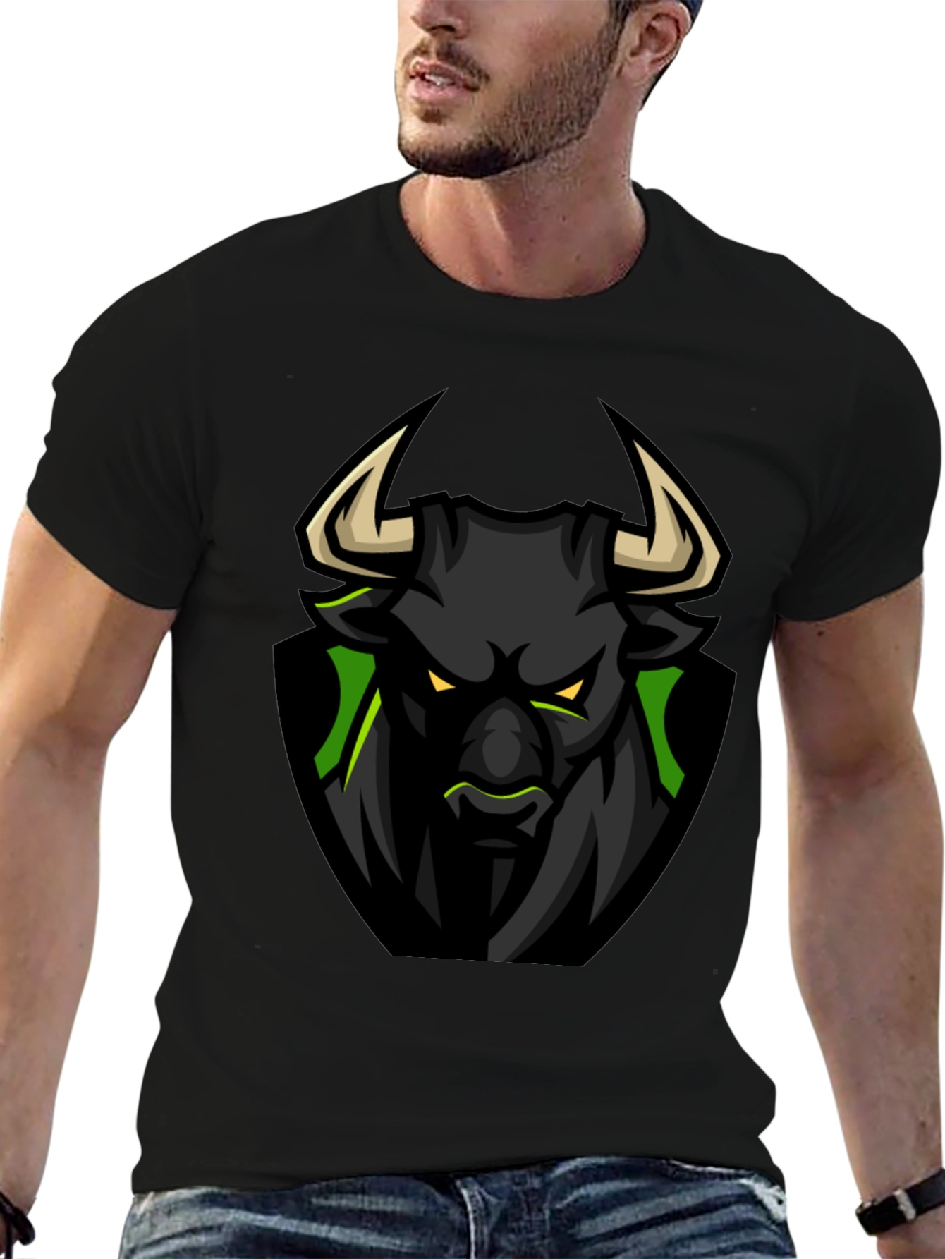 Black Bull Graphic Tee - Fierce Design