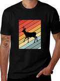 Retro Deer Silhouette T-Shirt