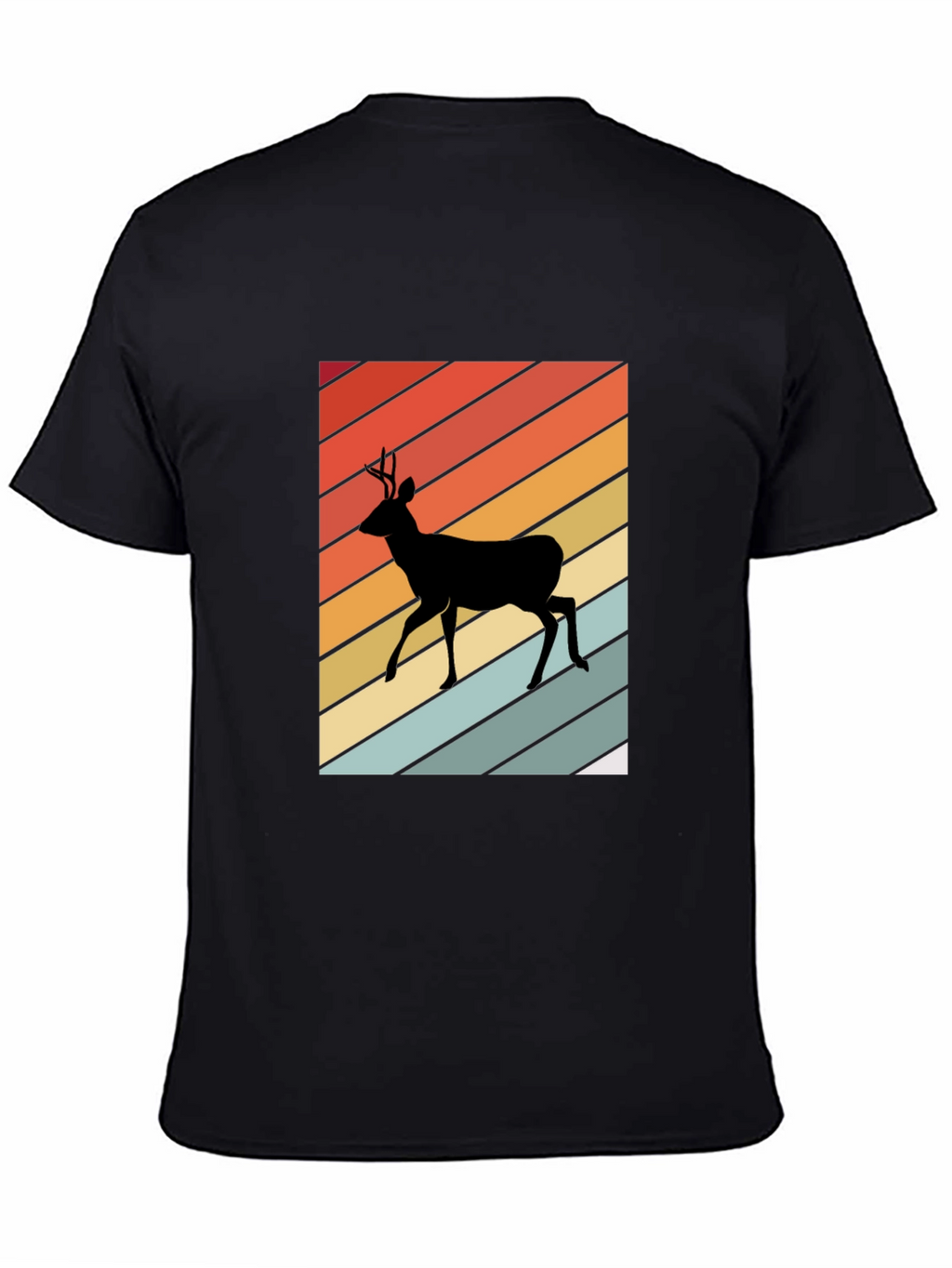 Retro Deer Silhouette T-Shirt