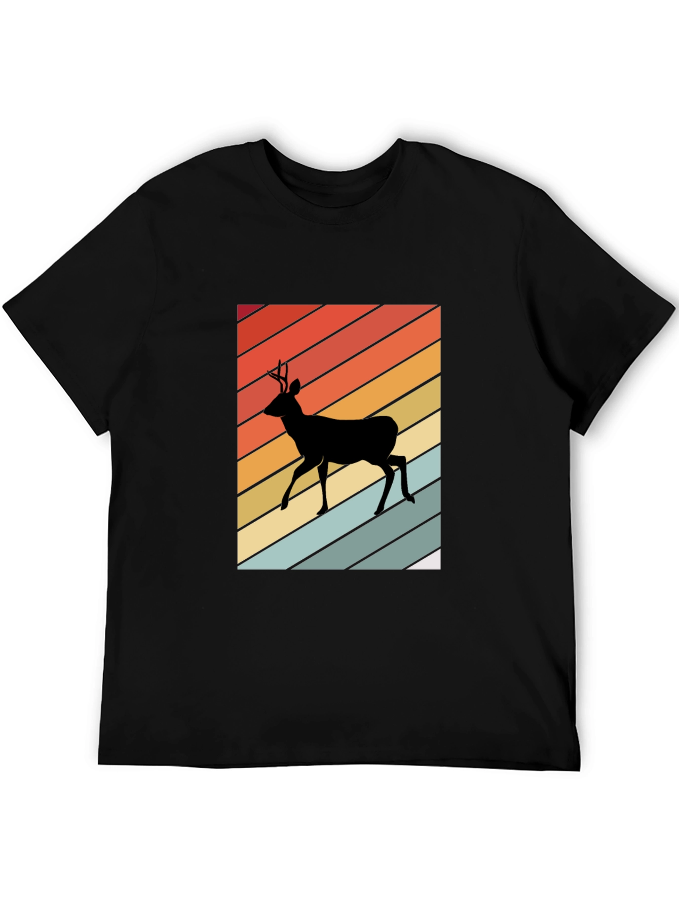 Retro Deer Silhouette T-Shirt