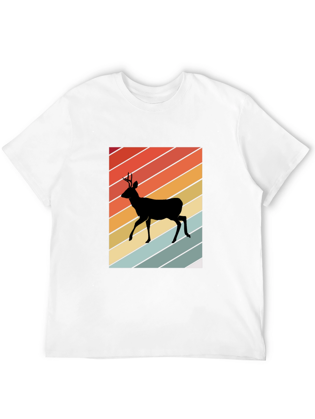 Retro Deer Silhouette T-Shirt