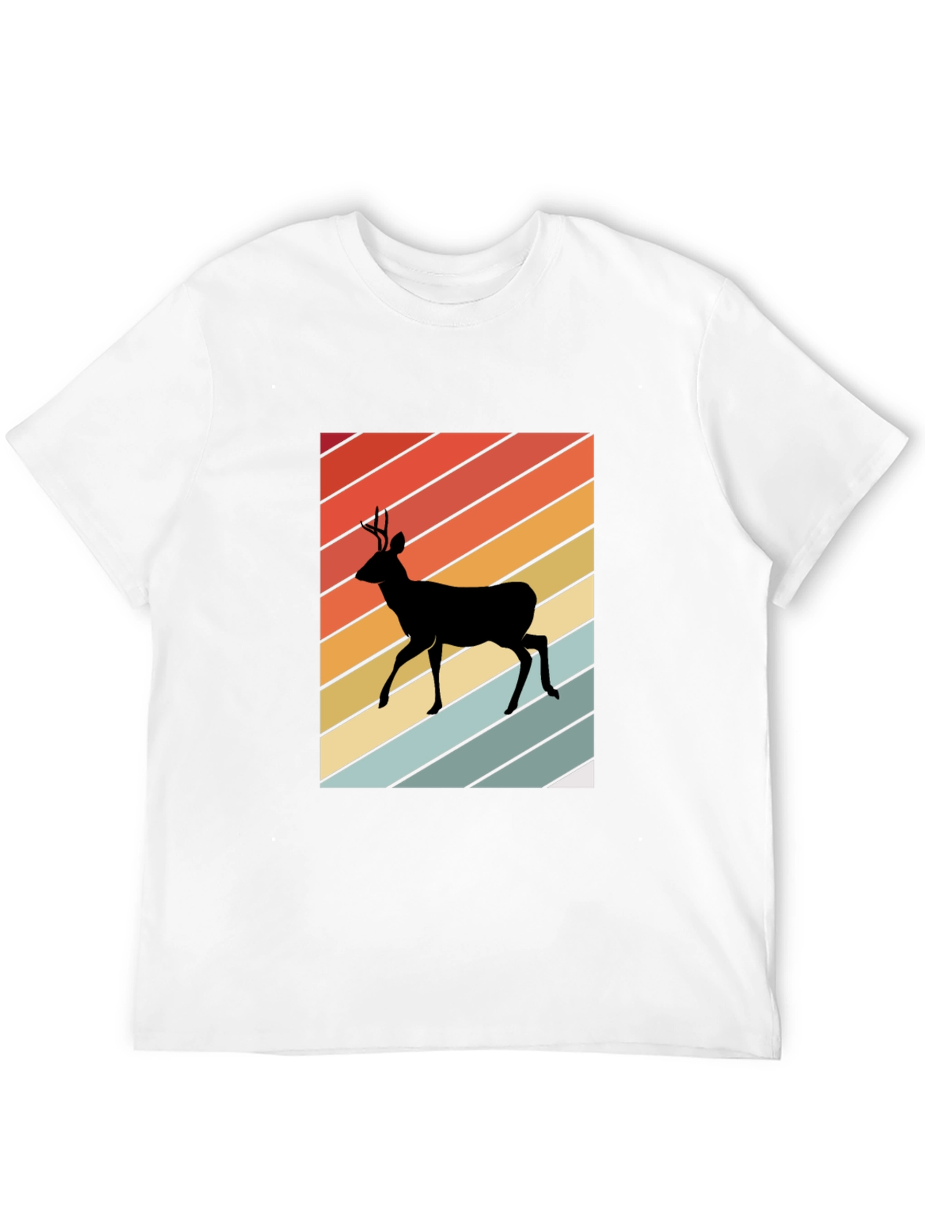 Retro Deer Silhouette T-Shirt