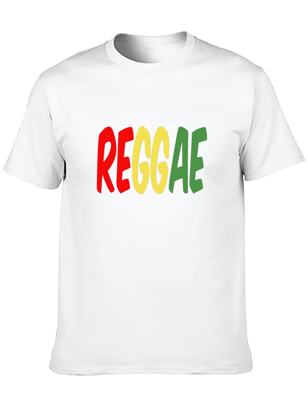 Reggae Graphic Print T-Shirt - Black