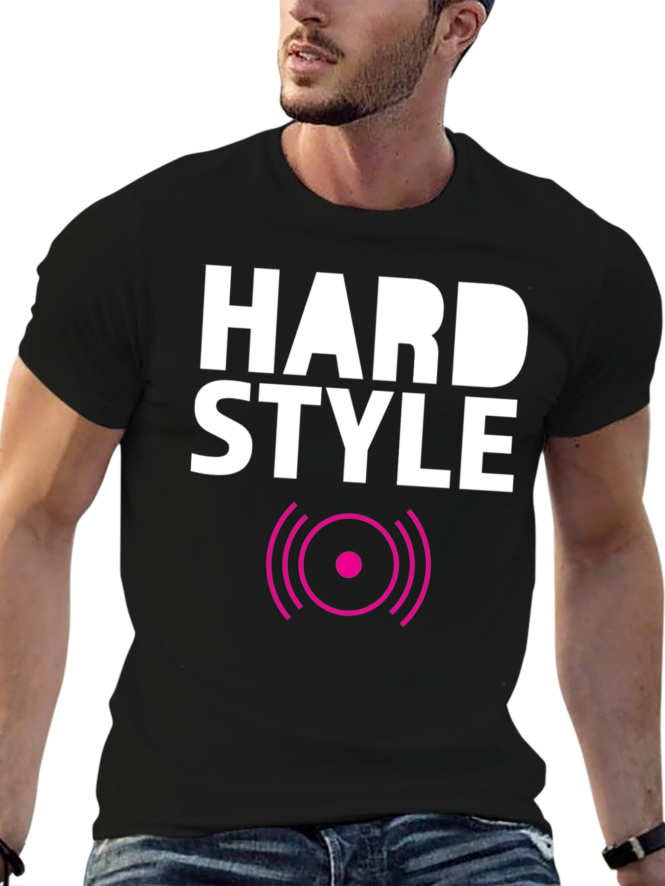 Hard Style Black T-Shirt EDM Music Rave Tee