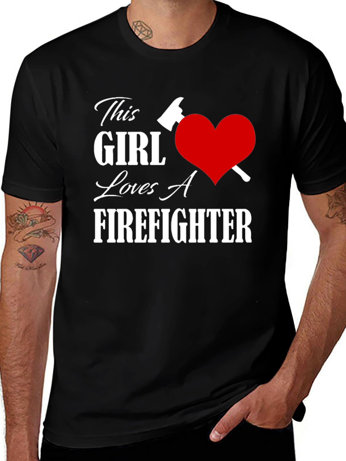 This Girl Loves A Firefighter T-Shirt