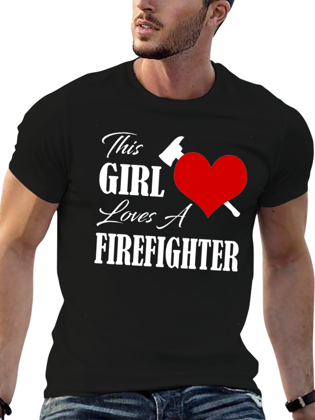 This Girl Loves A Firefighter T-Shirt