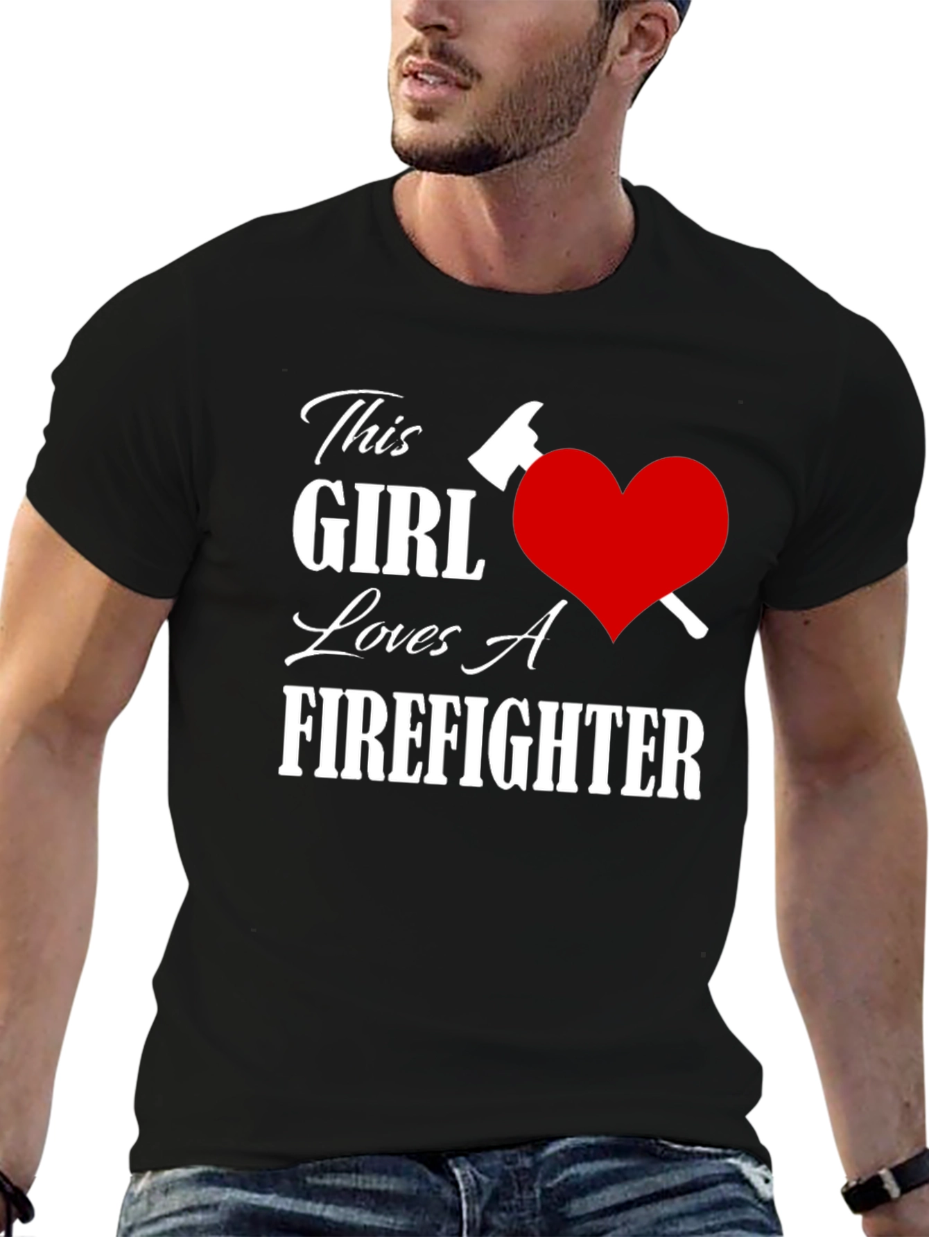 This Girl Loves A Firefighter T-Shirt