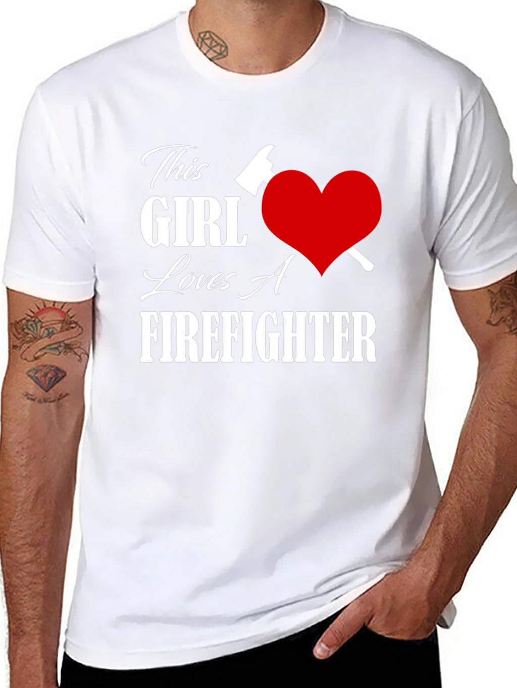 This Girl Loves A Firefighter T-Shirt