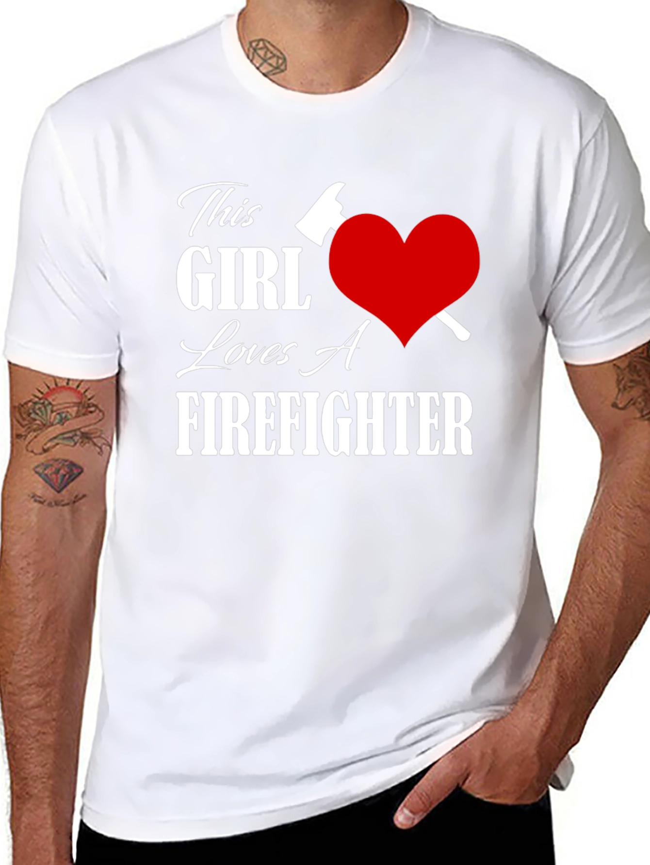 This Girl Loves A Firefighter T-Shirt