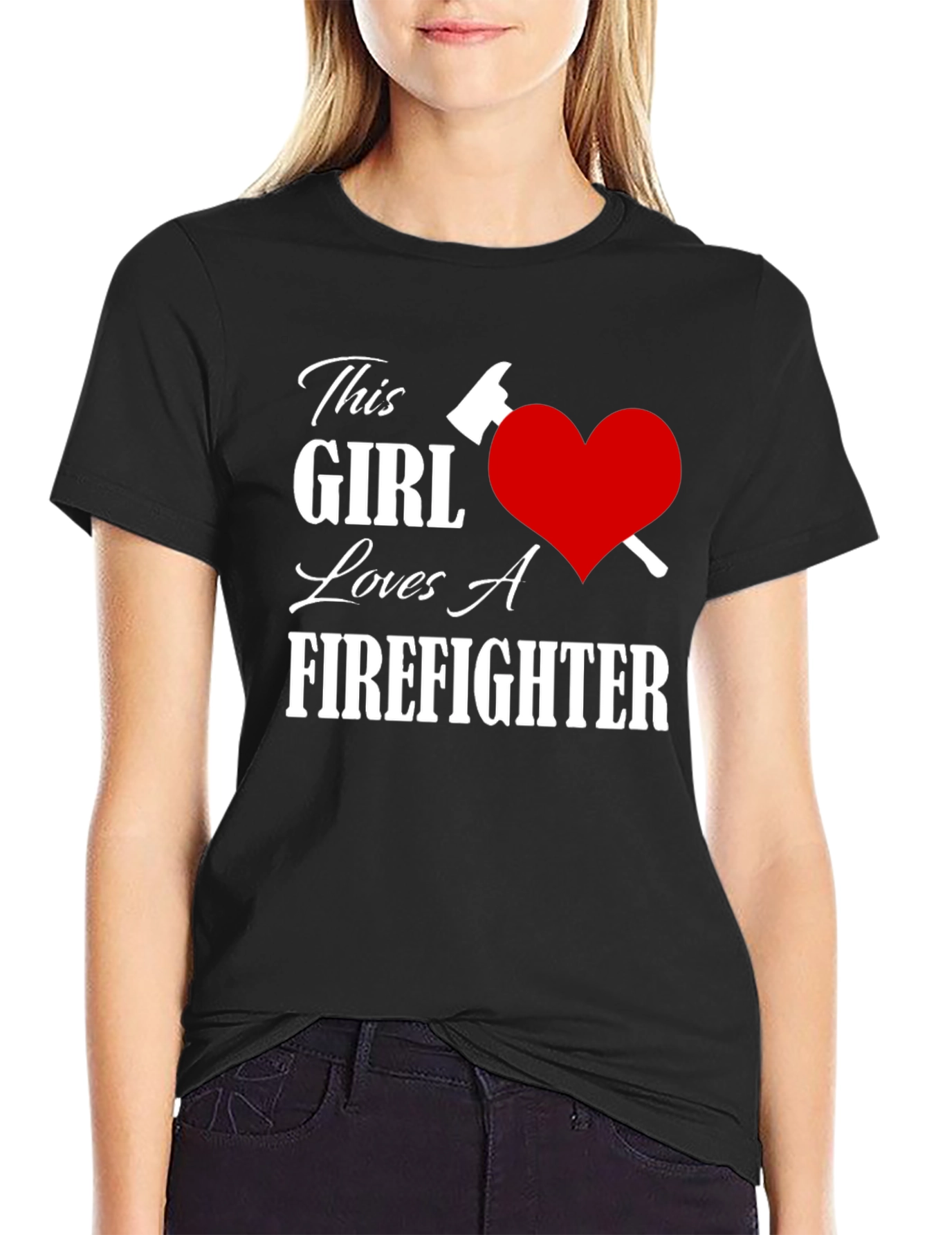 This Girl Loves A Firefighter T-Shirt