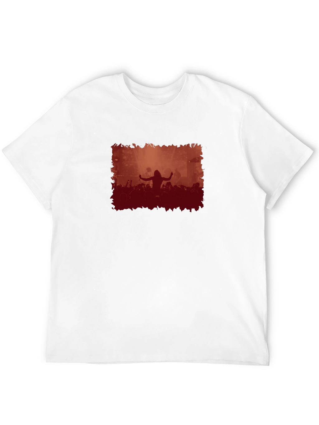 Concert Crowd Graphic Black T-Shirt
