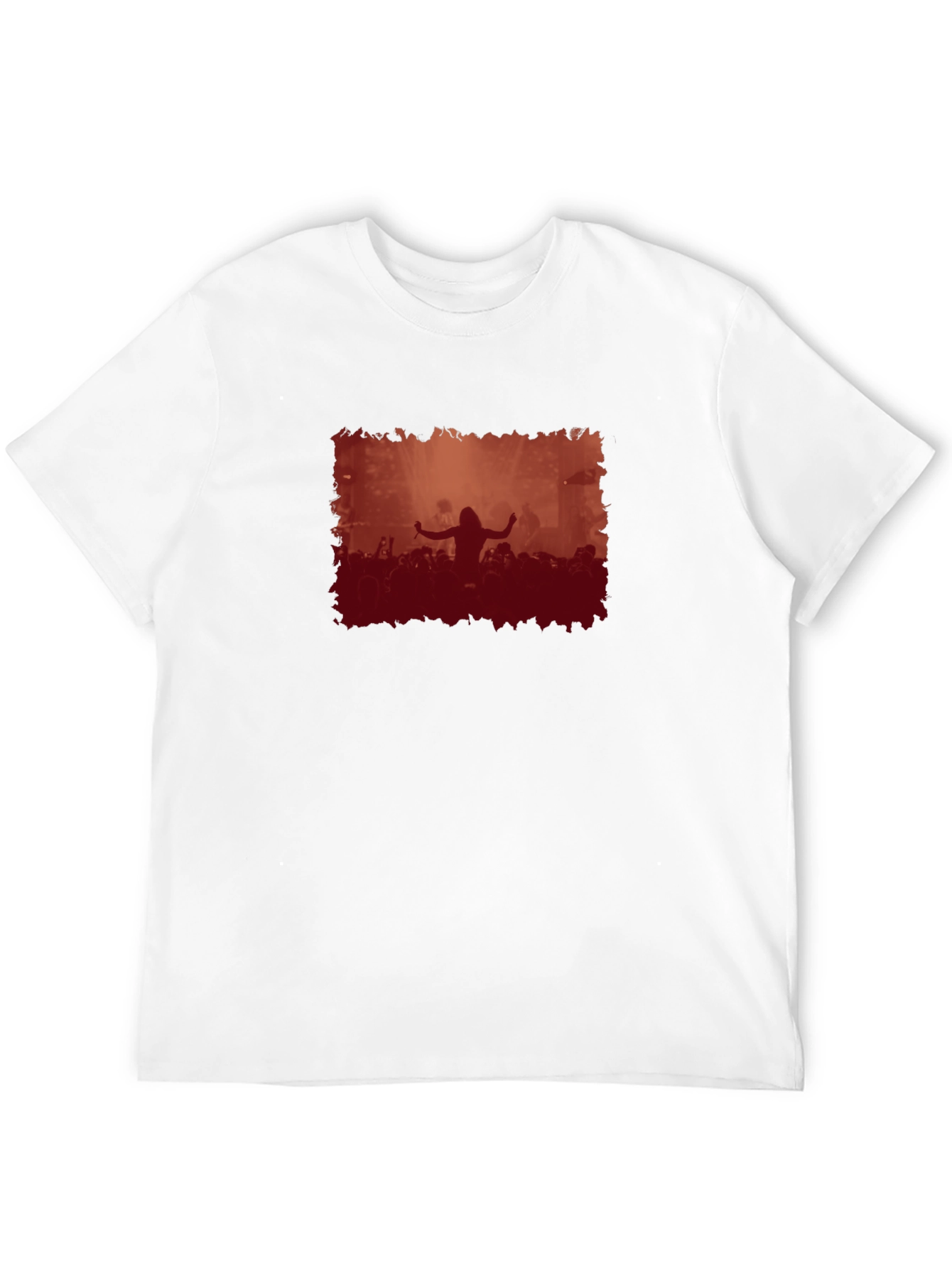 Concert Crowd Graphic Black T-Shirt