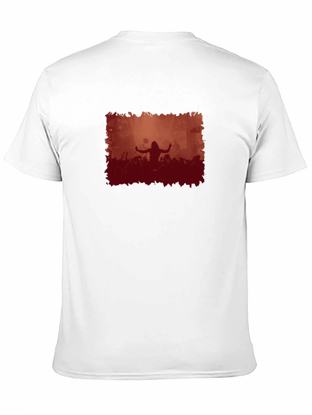 Concert Crowd Graphic Black T-Shirt