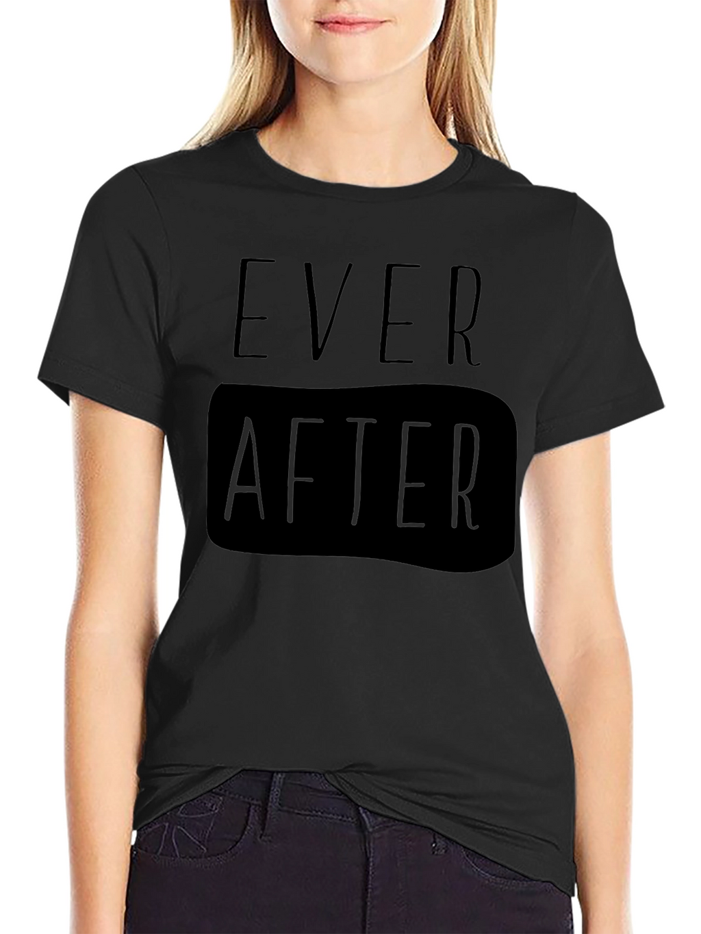 Ever After Black Graphic Tee for Men