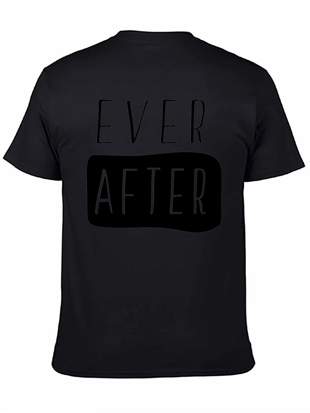 Ever After Black Graphic Tee for Men