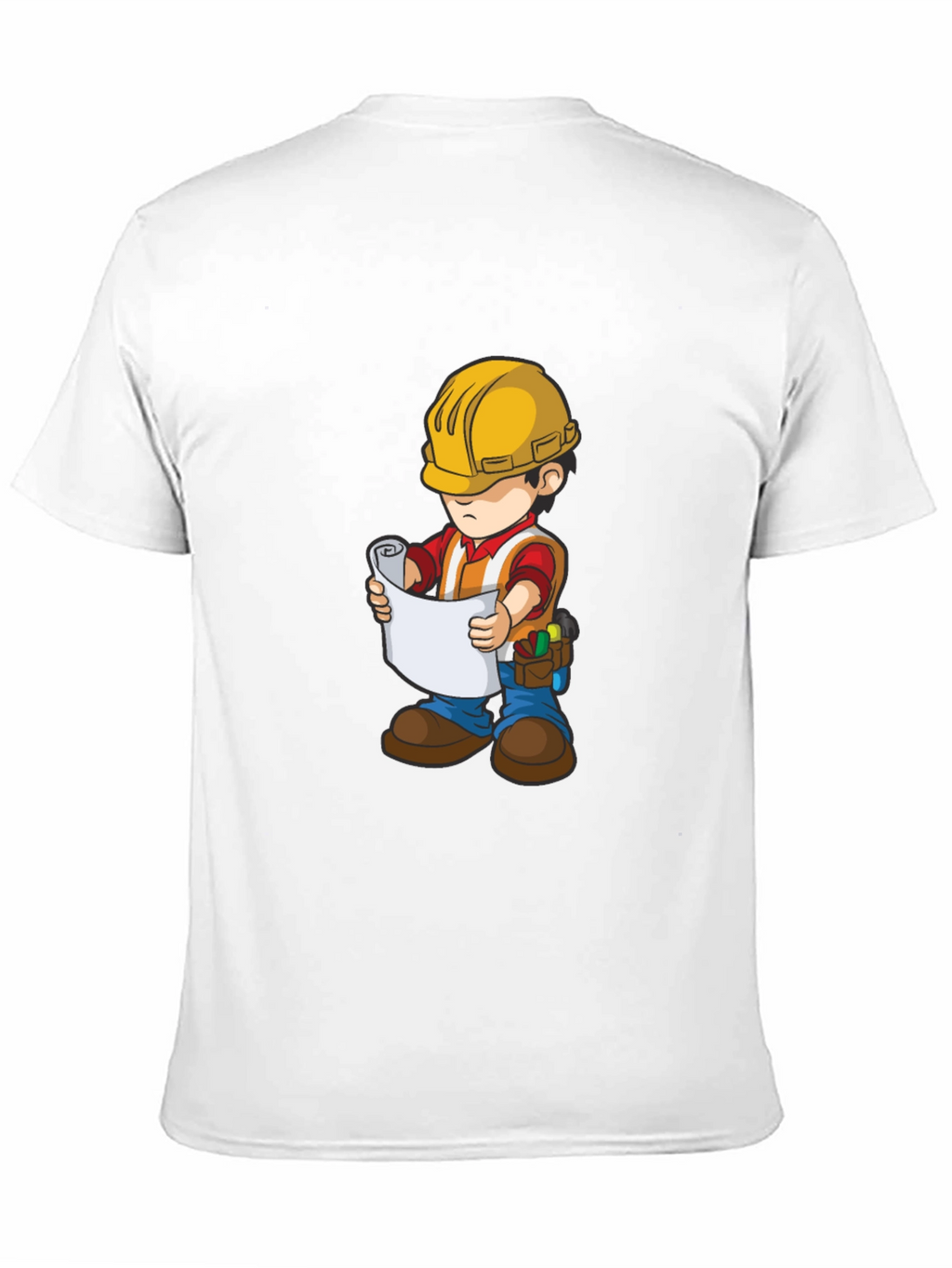 Cartoon Construction Worker T-Shirt