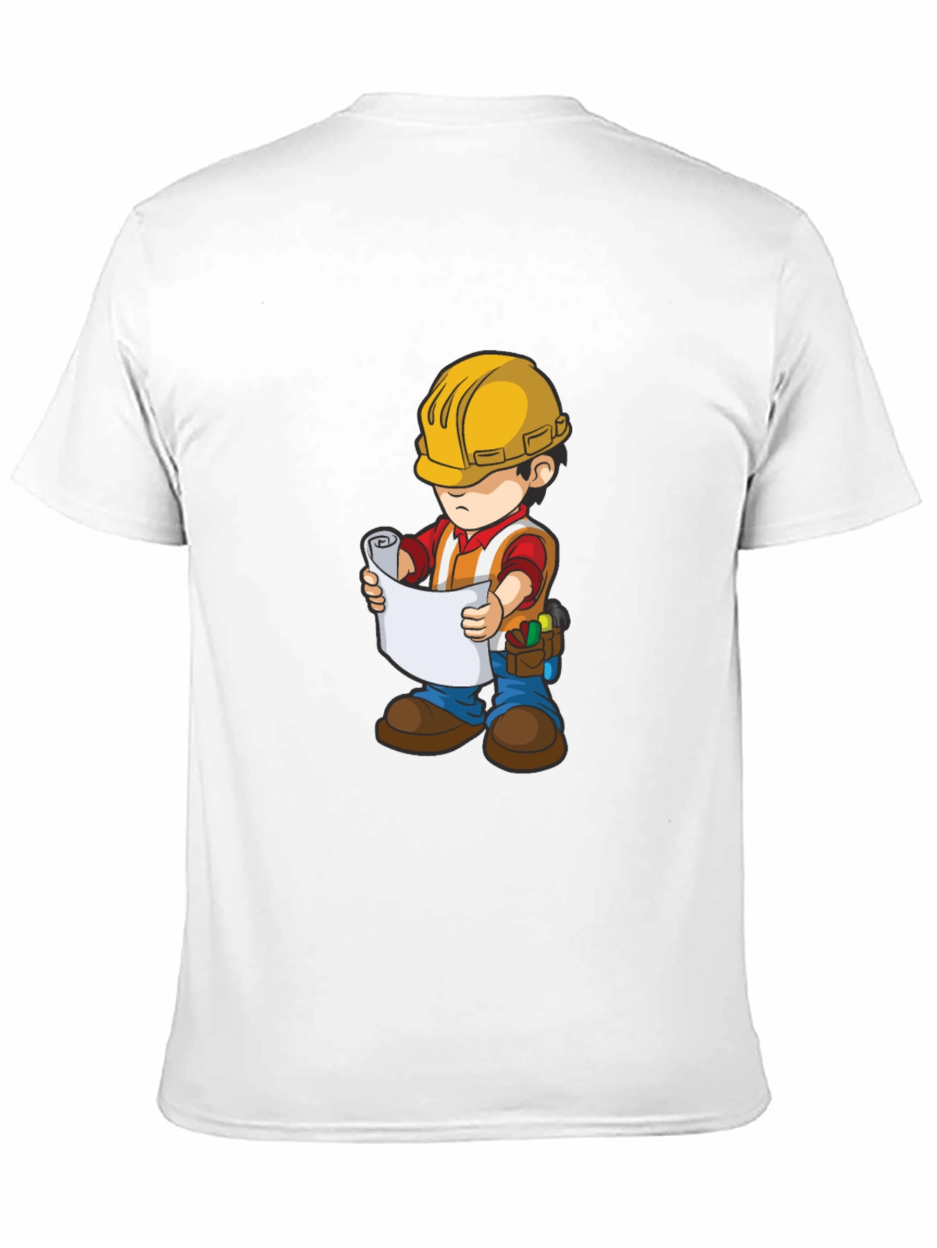 Cartoon Construction Worker T-Shirt