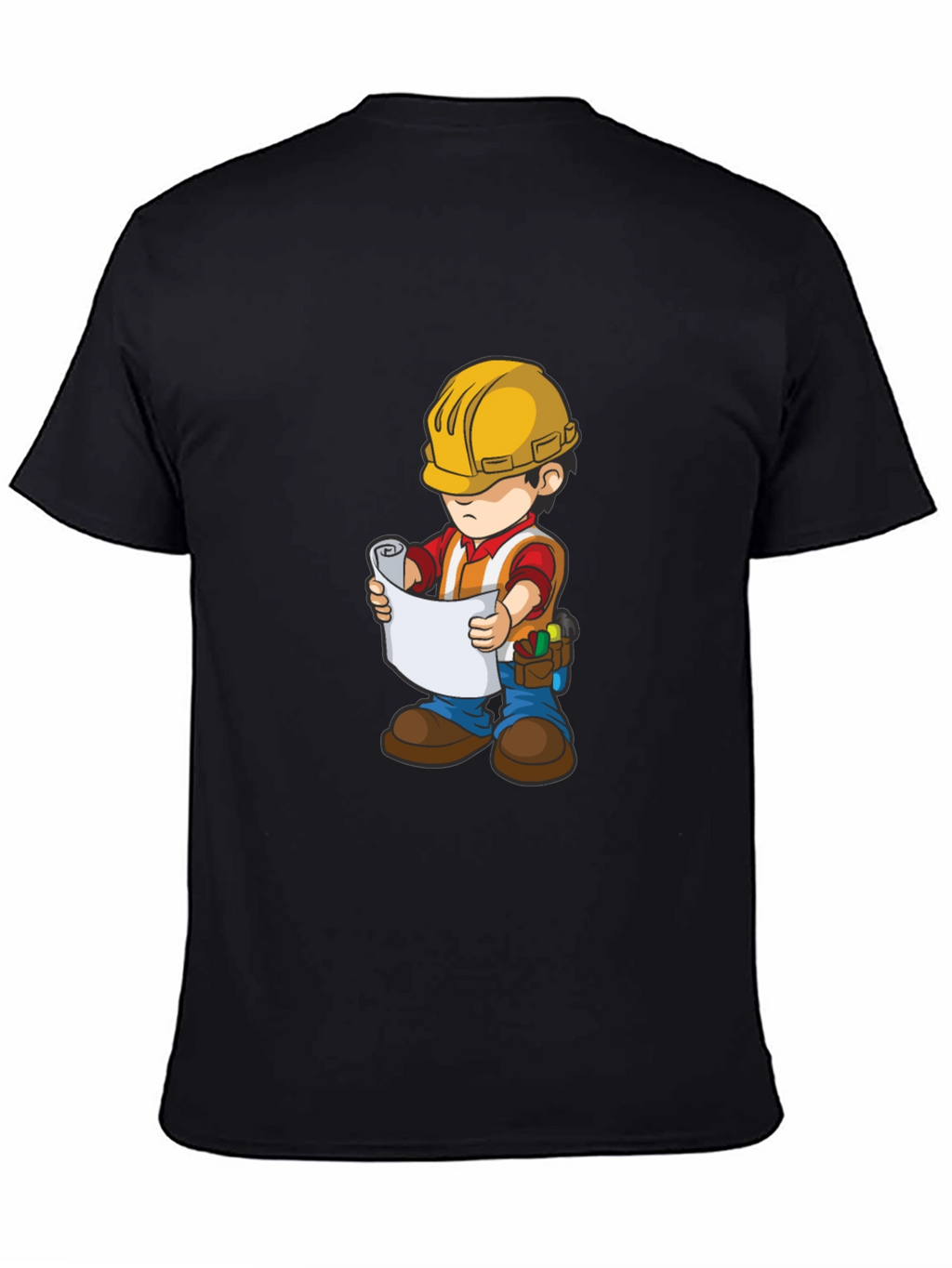 Cartoon Construction Worker T-Shirt
