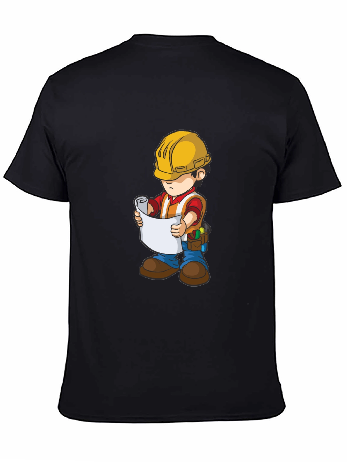 Cartoon Construction Worker T-Shirt