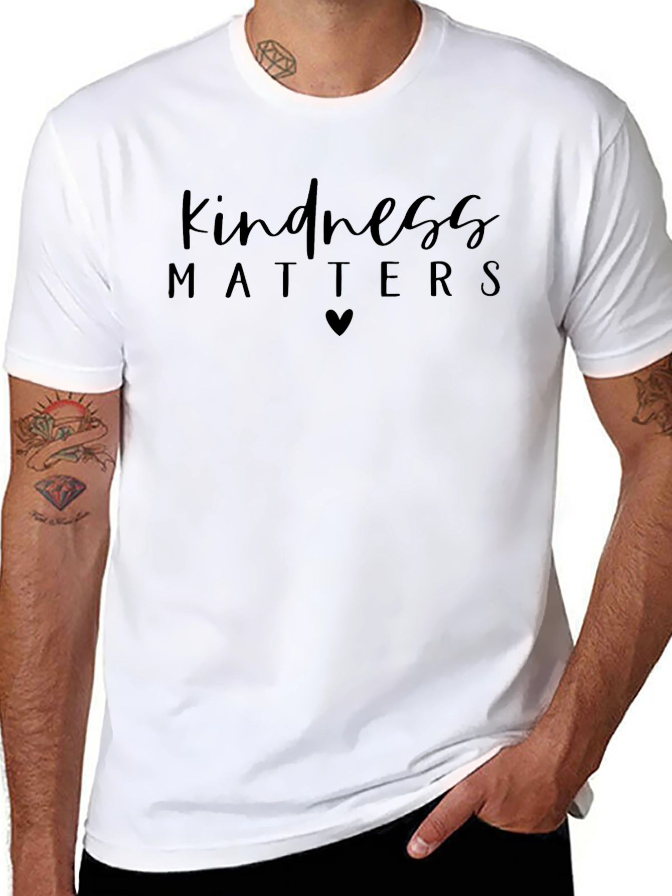 Kindness Matters Graphic Tee - Black