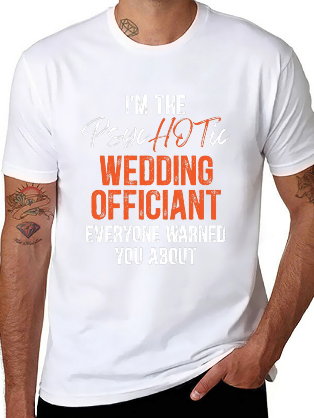 Psychotic Wedding Officiant Graphic T-Shirt