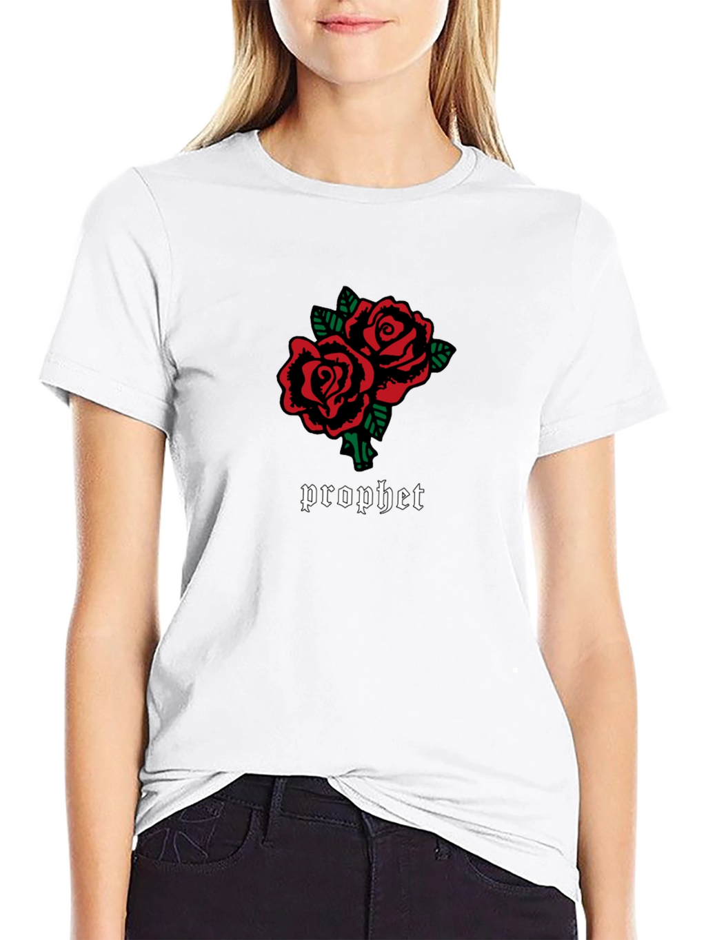 Prophet Rose Graphic Black T-Shirt