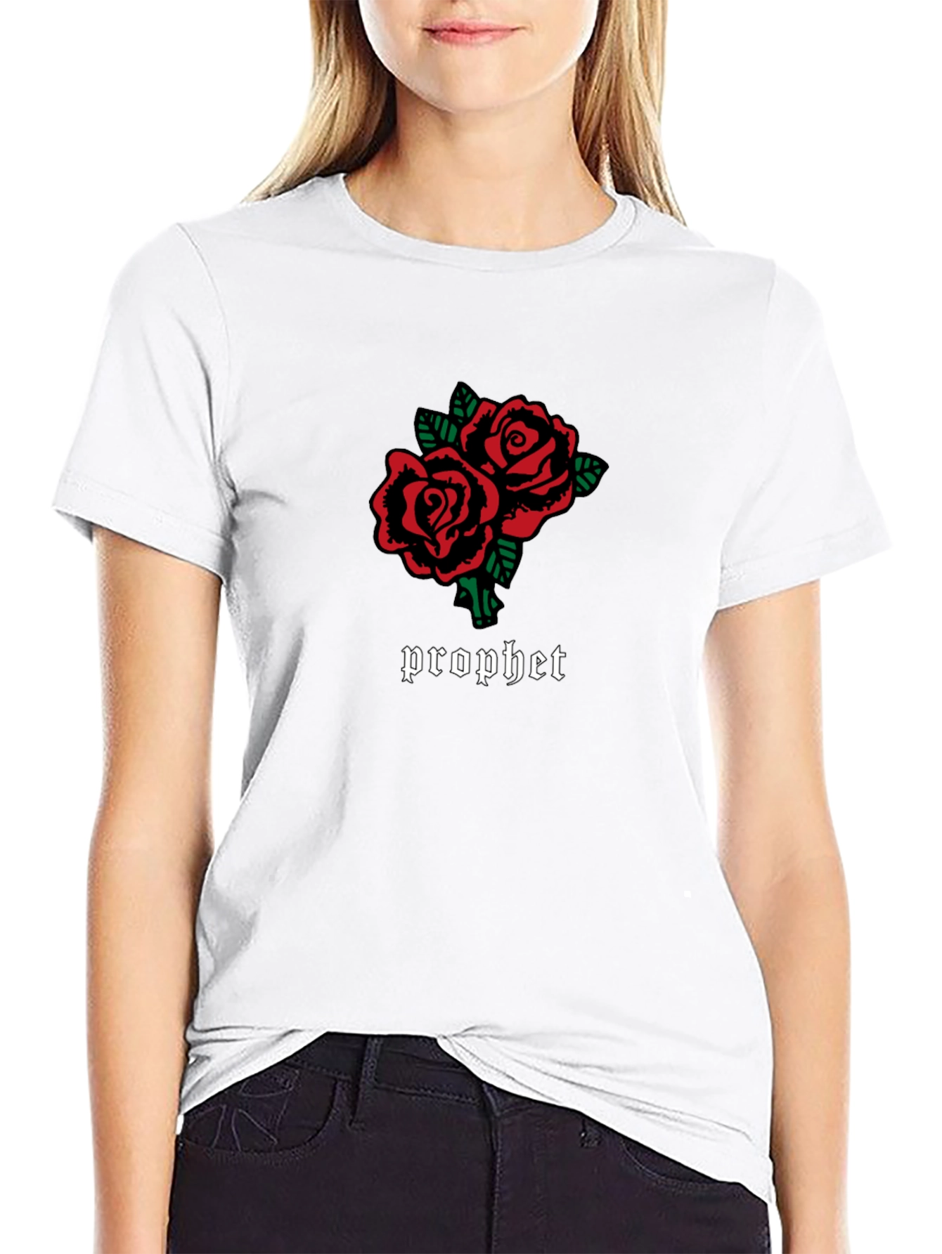 Prophet Rose Graphic Black T-Shirt