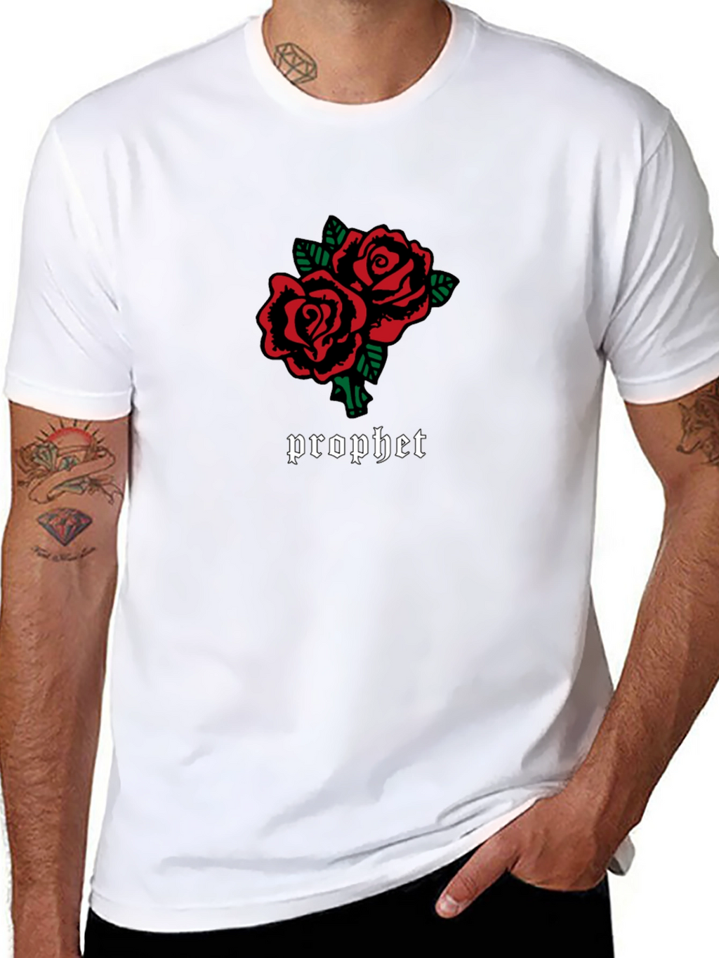 Prophet Rose Graphic Black T-Shirt