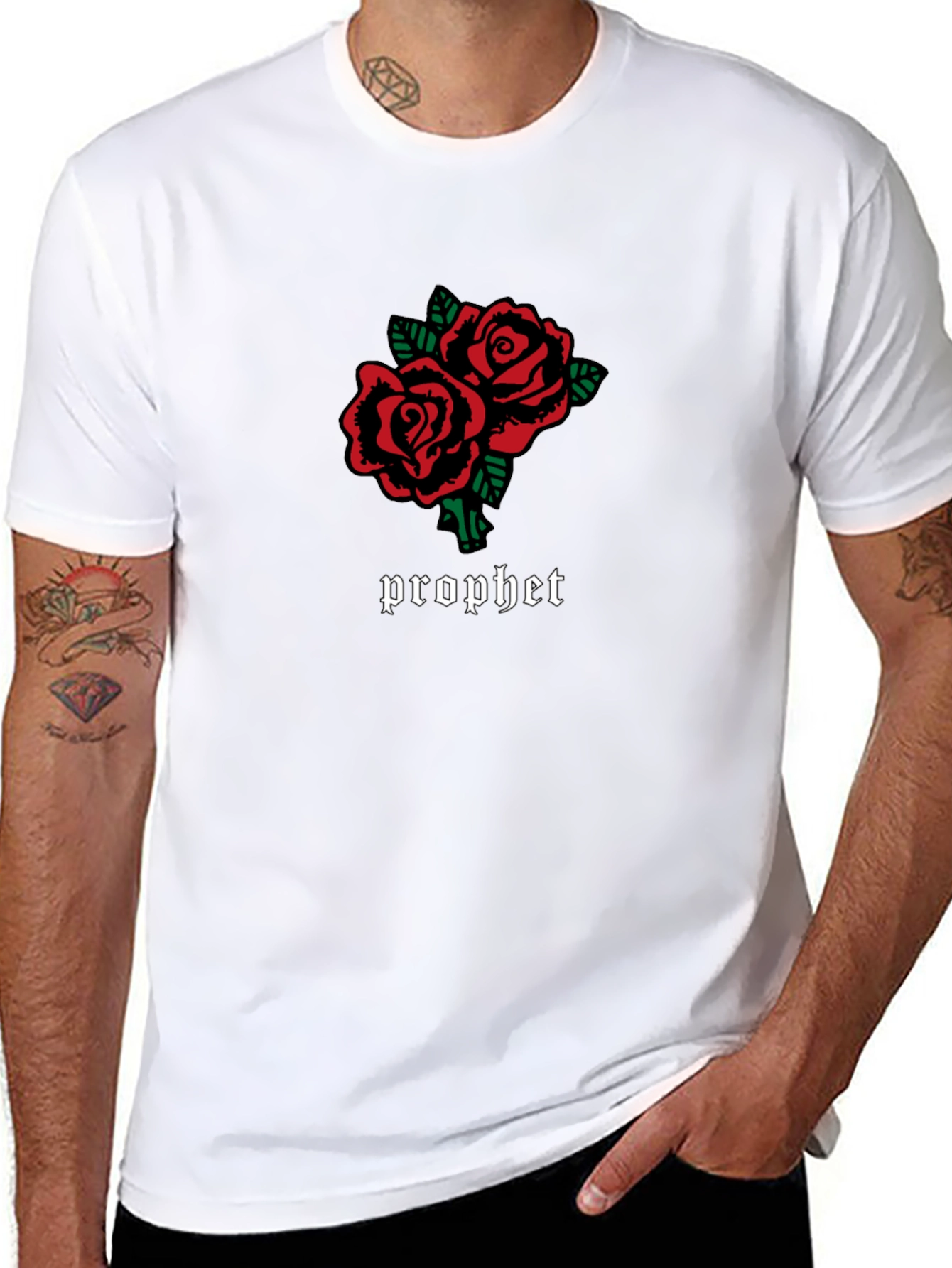 Prophet Rose Graphic Black T-Shirt