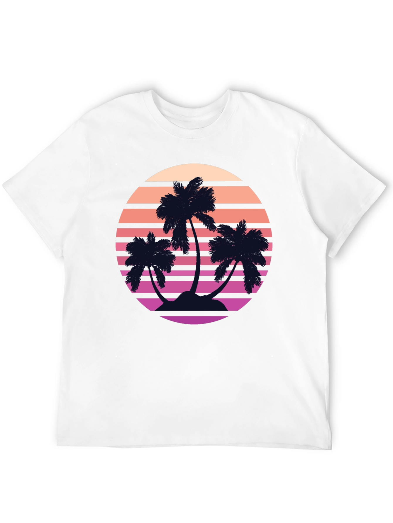 Retro Palm Sunset T-Shirt - Vintage Style Tee