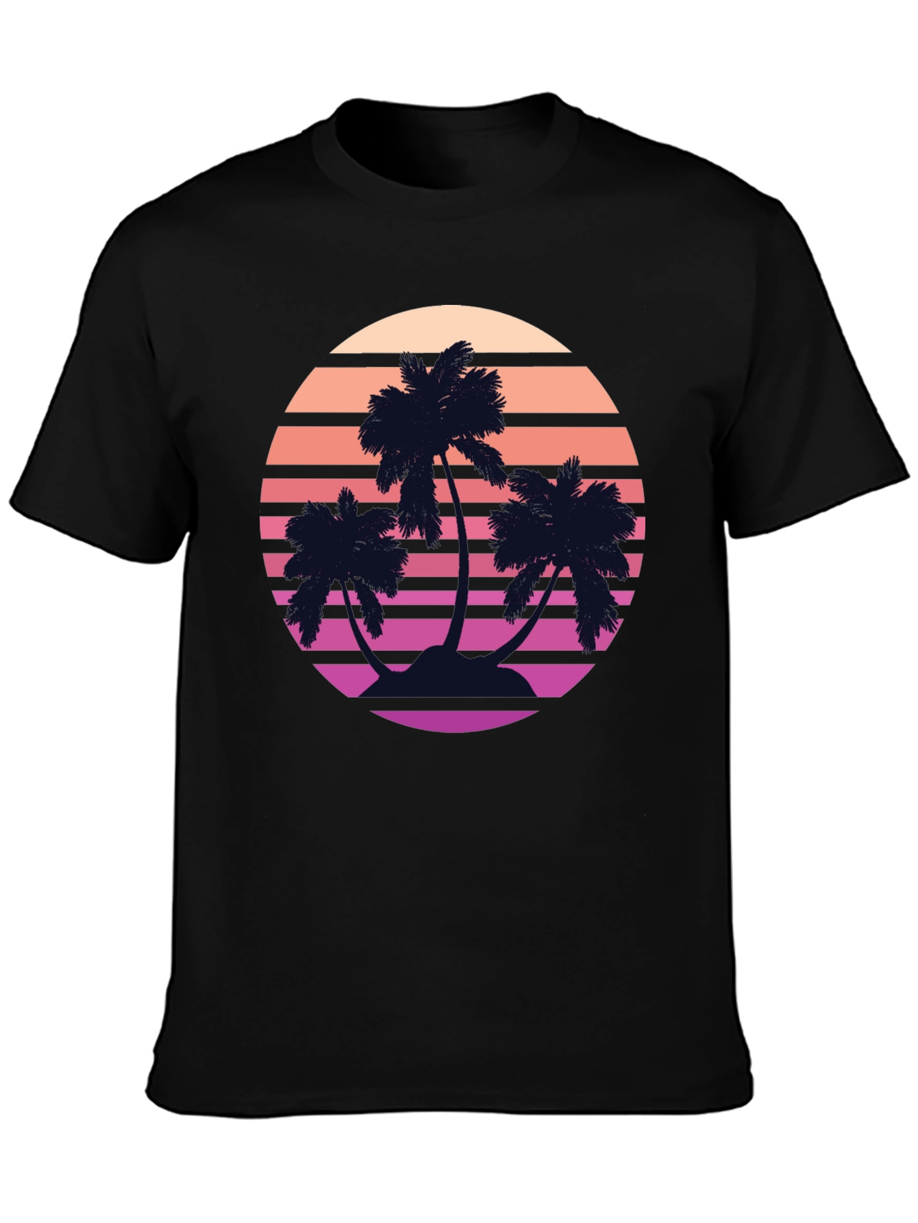 Retro Palm Sunset T-Shirt - Vintage Style Tee