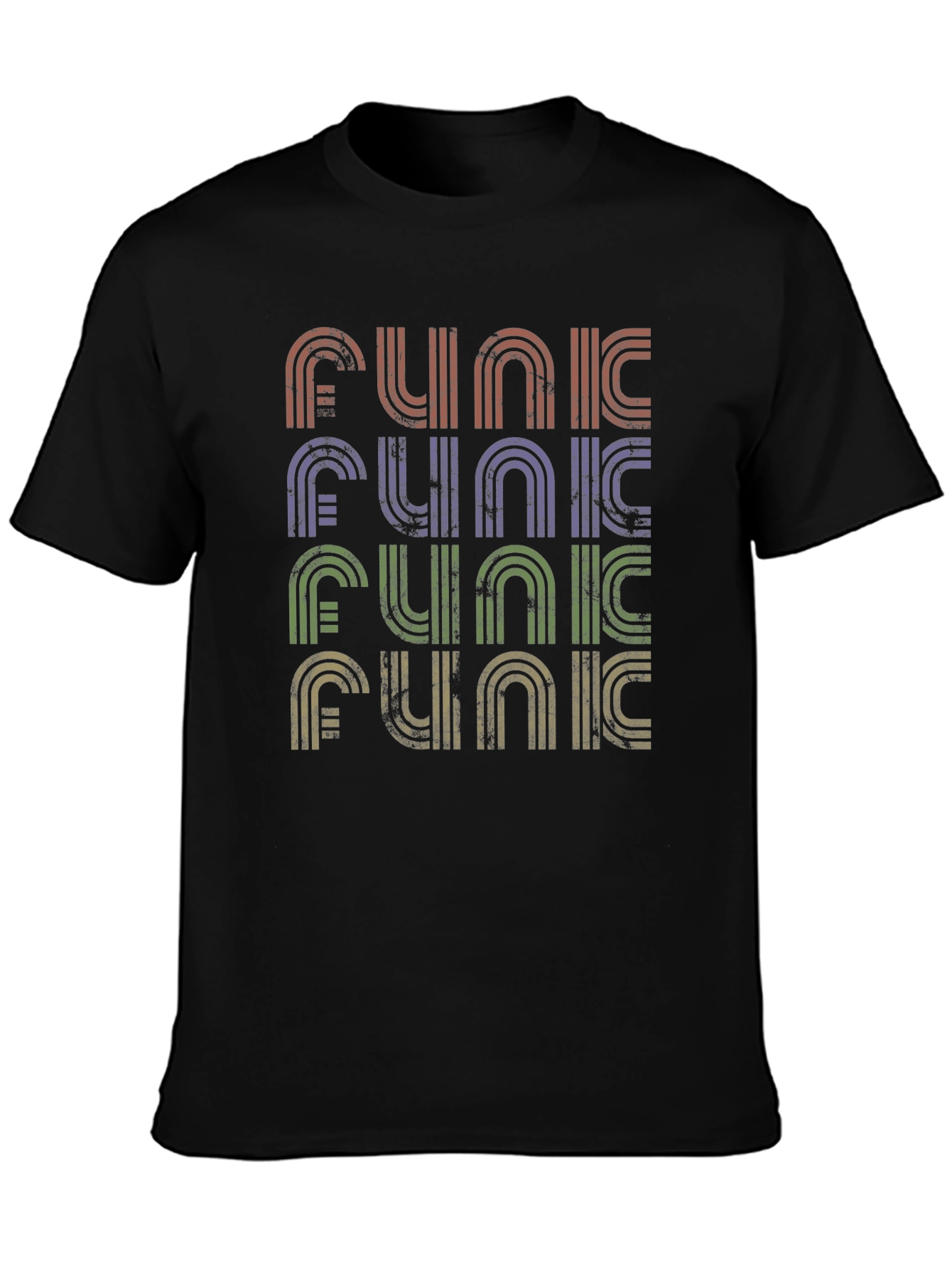 Retro Funk T-Shirt - Vintage Striped Design